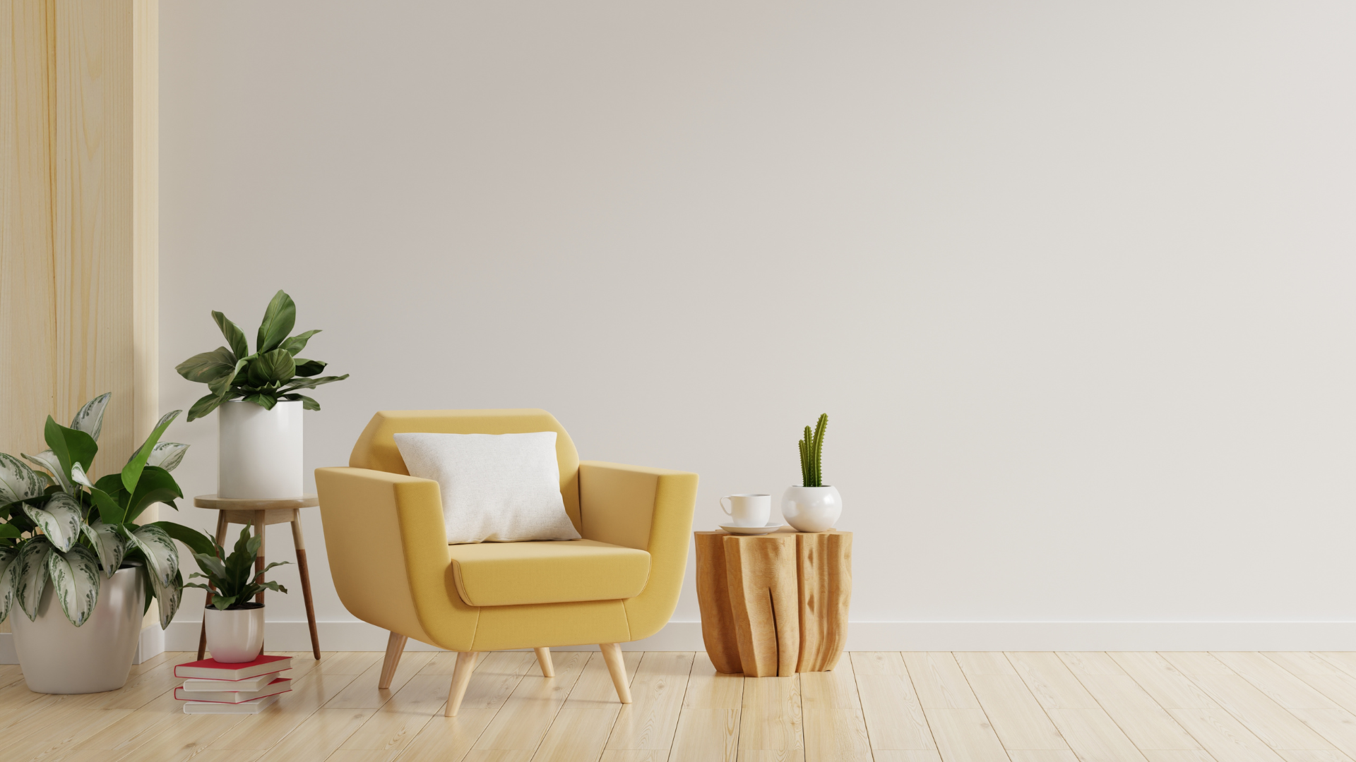 Styled living room
